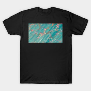 Aqua Wave Pattern T-Shirt